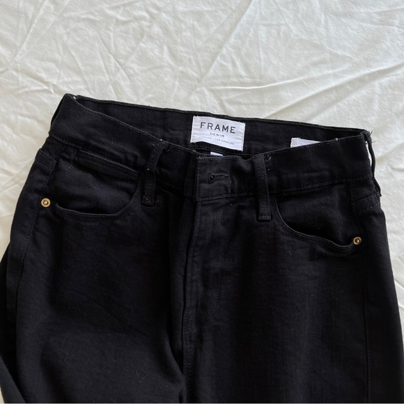 Frame Denim Le High Skinny black pant. - Picture 5 of 6